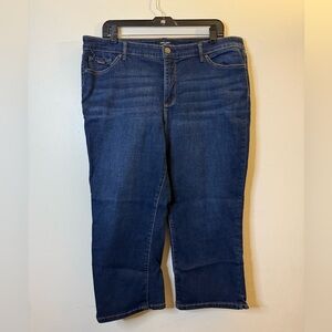 Nine West Dark Wash Chrystie Capri Jeans